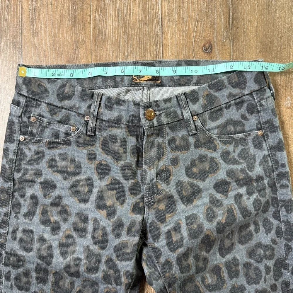 MOTHER The Looker Leopard Paw Wash Mid Rise Skinny Dark Grey - Picture 4 of 11